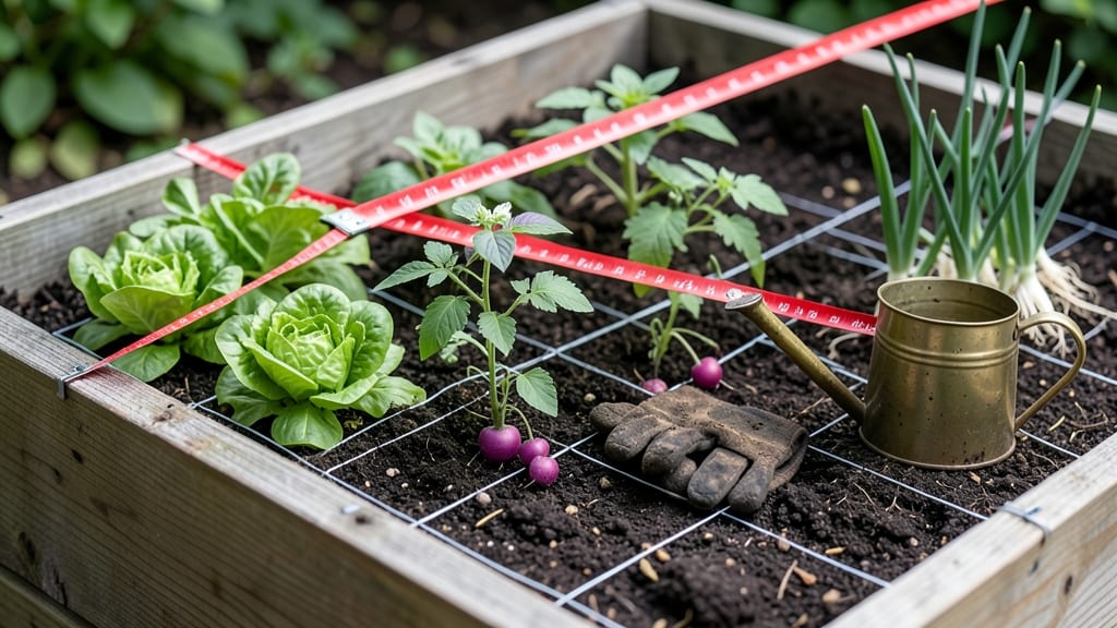 Sqft Gardening Chart: How Much Space Each Plant Needs by Type