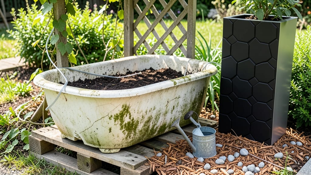 What Is a Garden Bathtub: DIY Uses and Space-Saving Designs