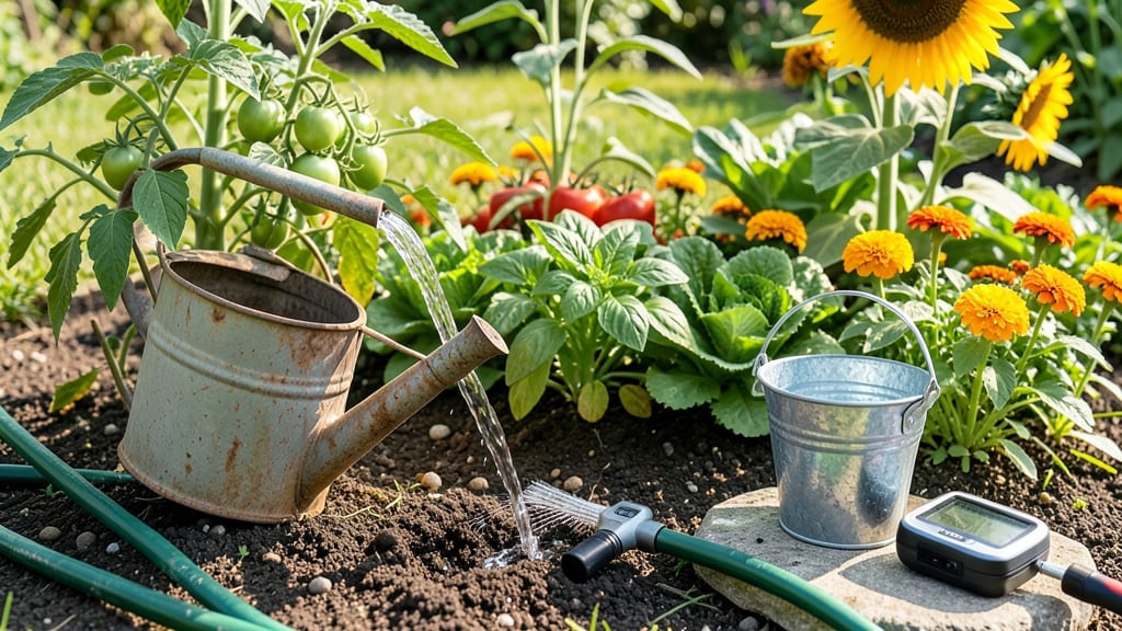 Best Time to Water Garden Plants: Morning Mist Spray for Root Growth Boost