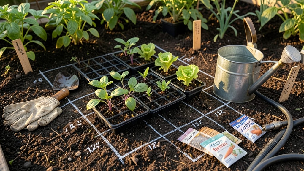 Square Foot Gardening Plans: How to Maximize Yield in 4x4-Foot Beds With Exact Plant Spacing Charts