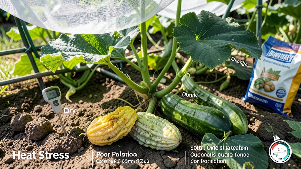 Why Are My Garden Cucumbers Bitter: Overripe Harvest Triggers & Fixes